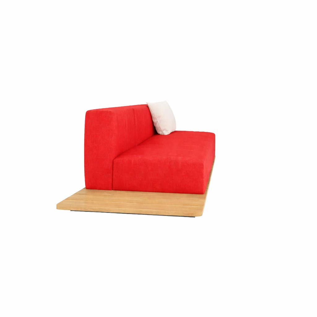 BASE + DOUBLE SEAT AND BACK + SINGLE LEFT SEAT AND BACK WITH CUSHION (AHO/013/022)
