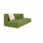 BASE + DOUBLE SEAT AND BACK + SINGLE RIGHT SEAT AND BACK WITH CUSHION (AHO/013/023)