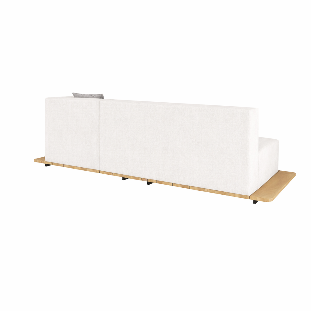 BASE + DOUBLE SEAT AND BACK + SINGLE SEAT AND BACK + LEFT ARM RIGHT DISPLACED WITH CUSHION (AHO/013/030)