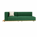 BASE + DOUBLE SEAT AND BACK + SINGLE SEAT AND BACK + RIGHT ARM LEFT DISPLACED WITH CUSHION (AHO/013/031)