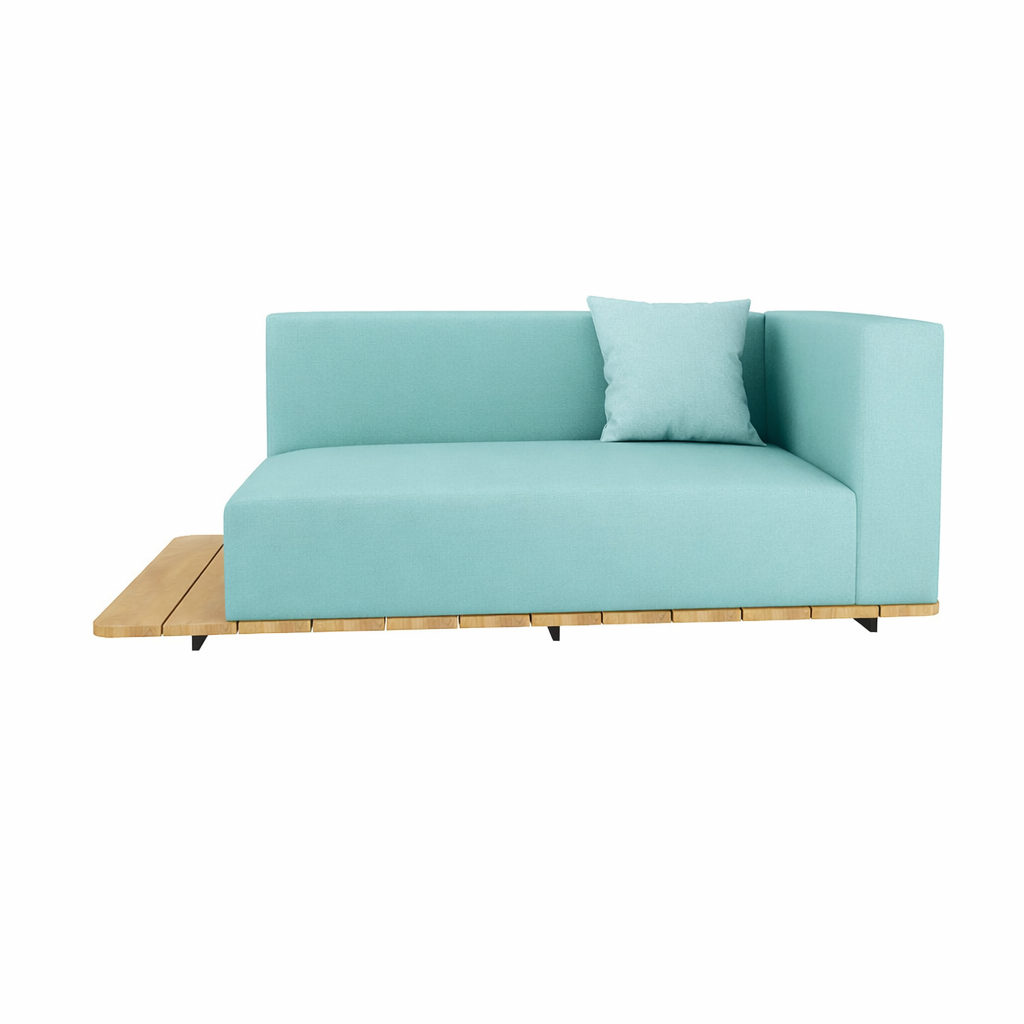 BASE + DOUBLE SEAT + DOUBLE BACK + LEFT ARM WITH CUSHION (AHO/013/012)