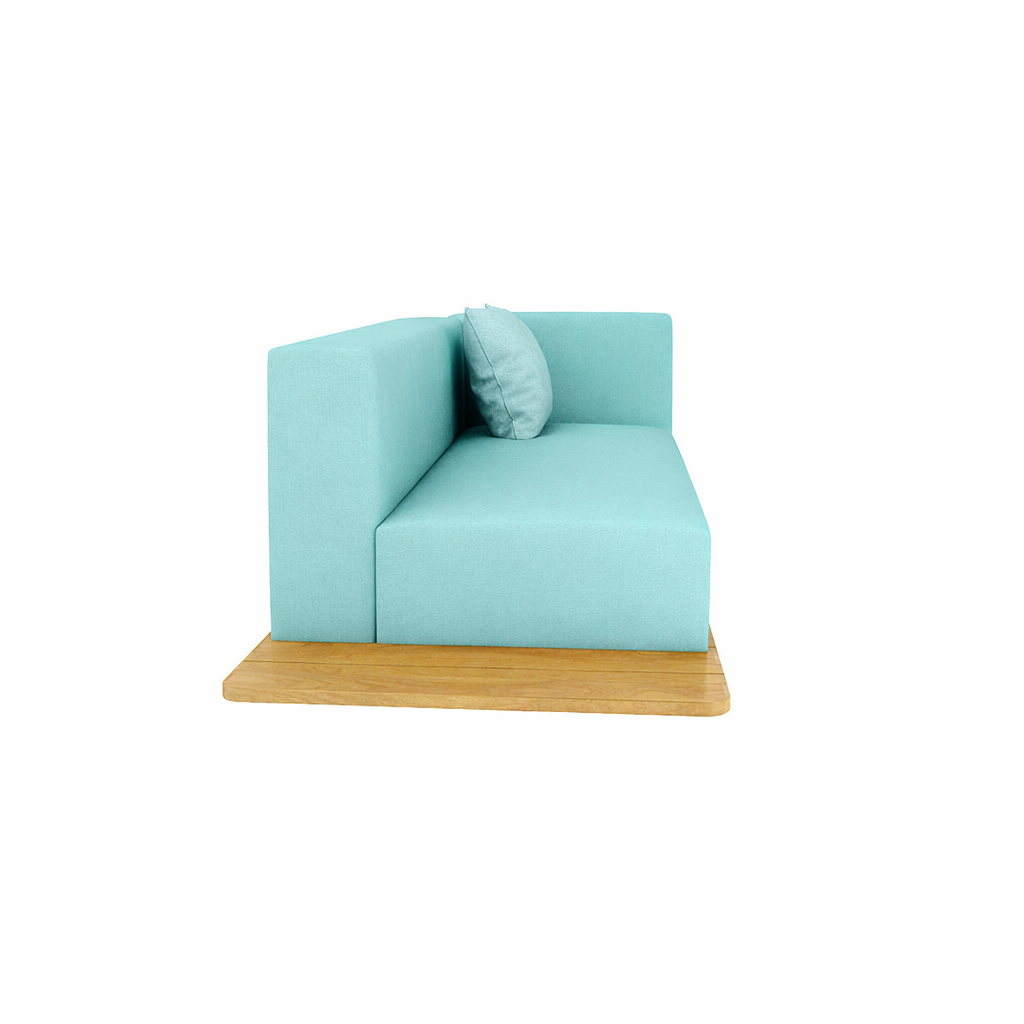 BASE + DOUBLE SEAT + DOUBLE BACK + LEFT ARM WITH CUSHION (AHO/013/012)