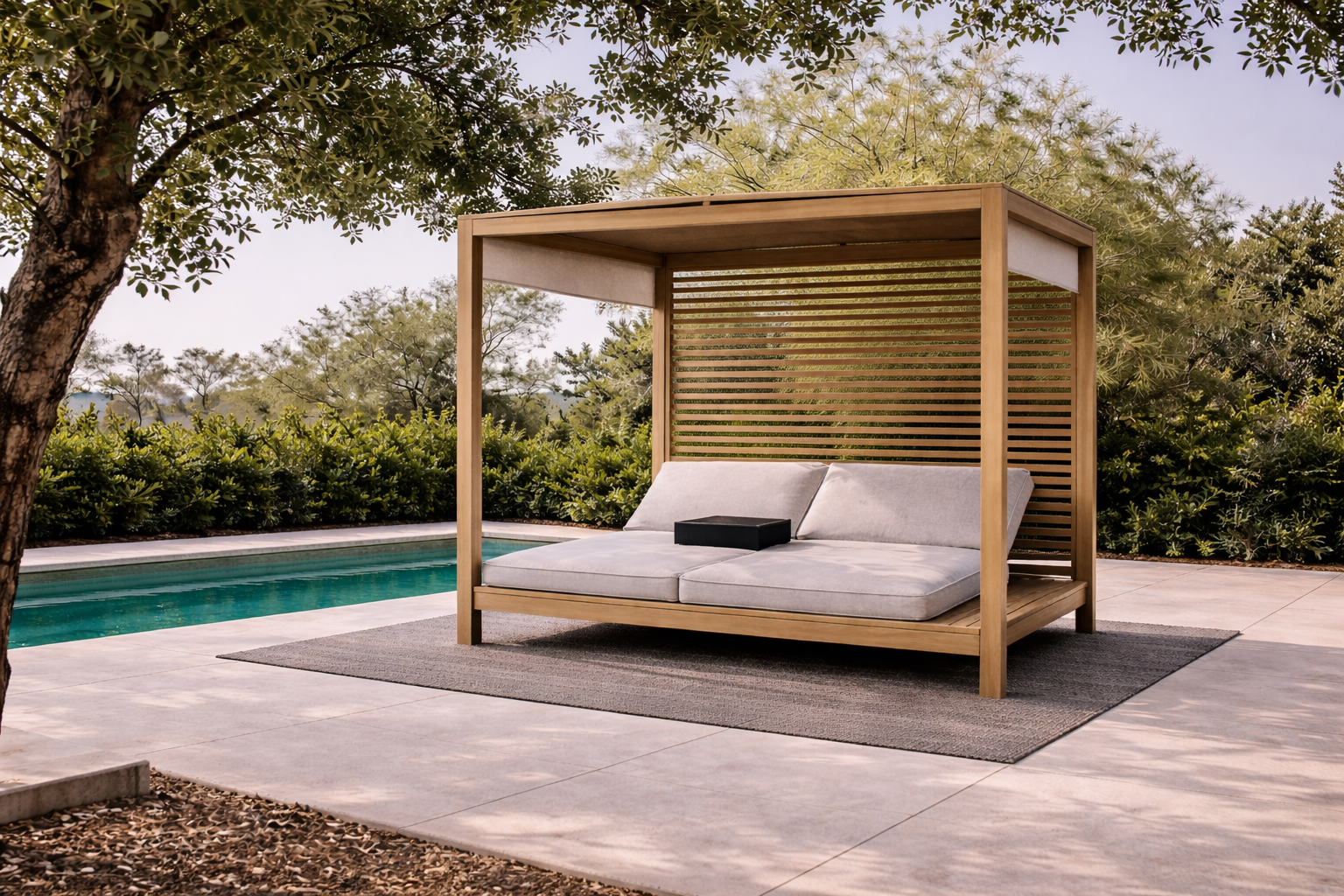 CABANA DAY BED WITH CUSHION (AHO/037/004)