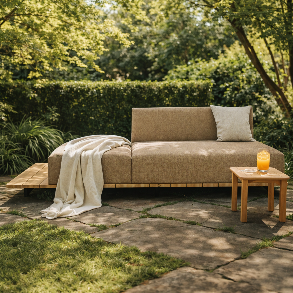 BASE + DOUBLE SEAT AND BACK + SINGLE SEAT LEFT WITH CUSHION (AHO/013/033)