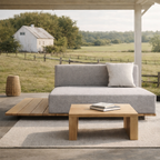 BASE + DOUBLE SEAT + DOUBLE LEFT BACK WITH CUSHION (AHO/013/007)