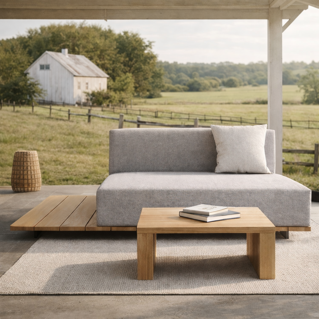 BASE + DOUBLE SEAT + DOUBLE LEFT BACK WITH CUSHION (AHO/013/007)