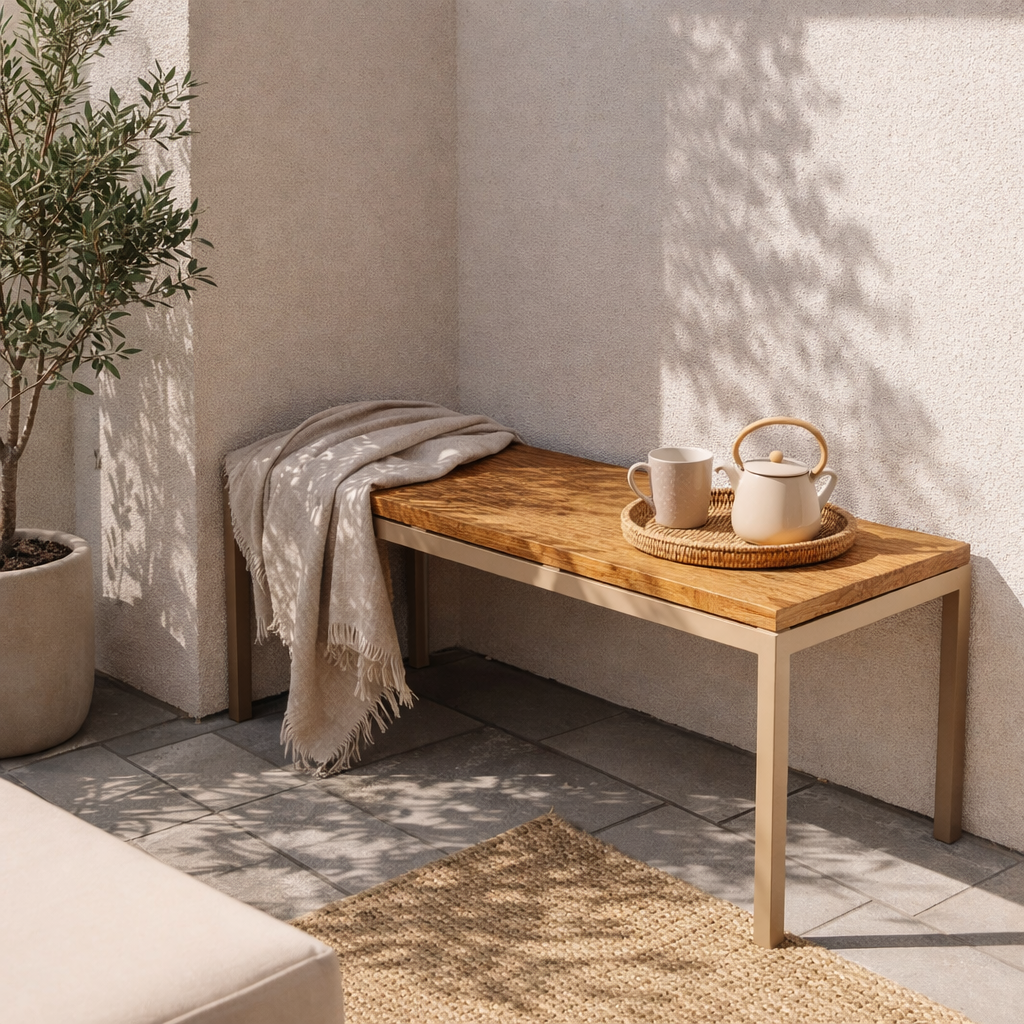 BENCH WITH CUSHION (AHO/045/005)