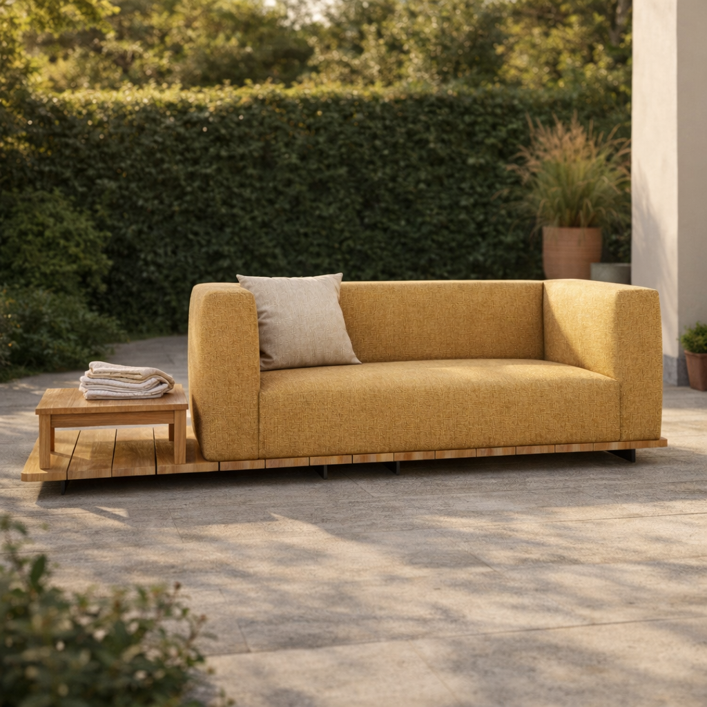 BASE + COMPLETE LEFT SOFA WITH CUSHION (AHO/013/026)