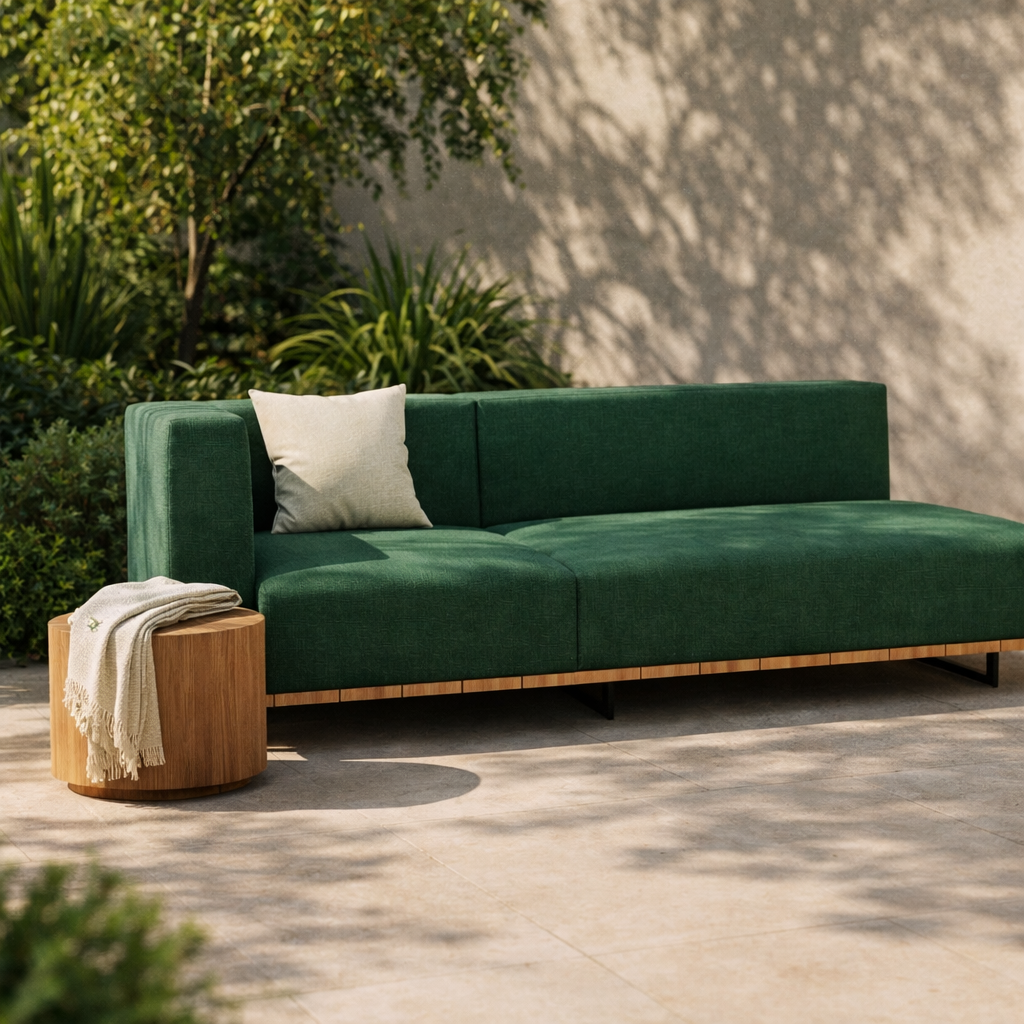 BASE + DOUBLE SEAT AND BACK + SINGLE SEAT AND BACK + RIGHT ARM LEFT DISPLACED WITH CUSHION (AHO/013/031)