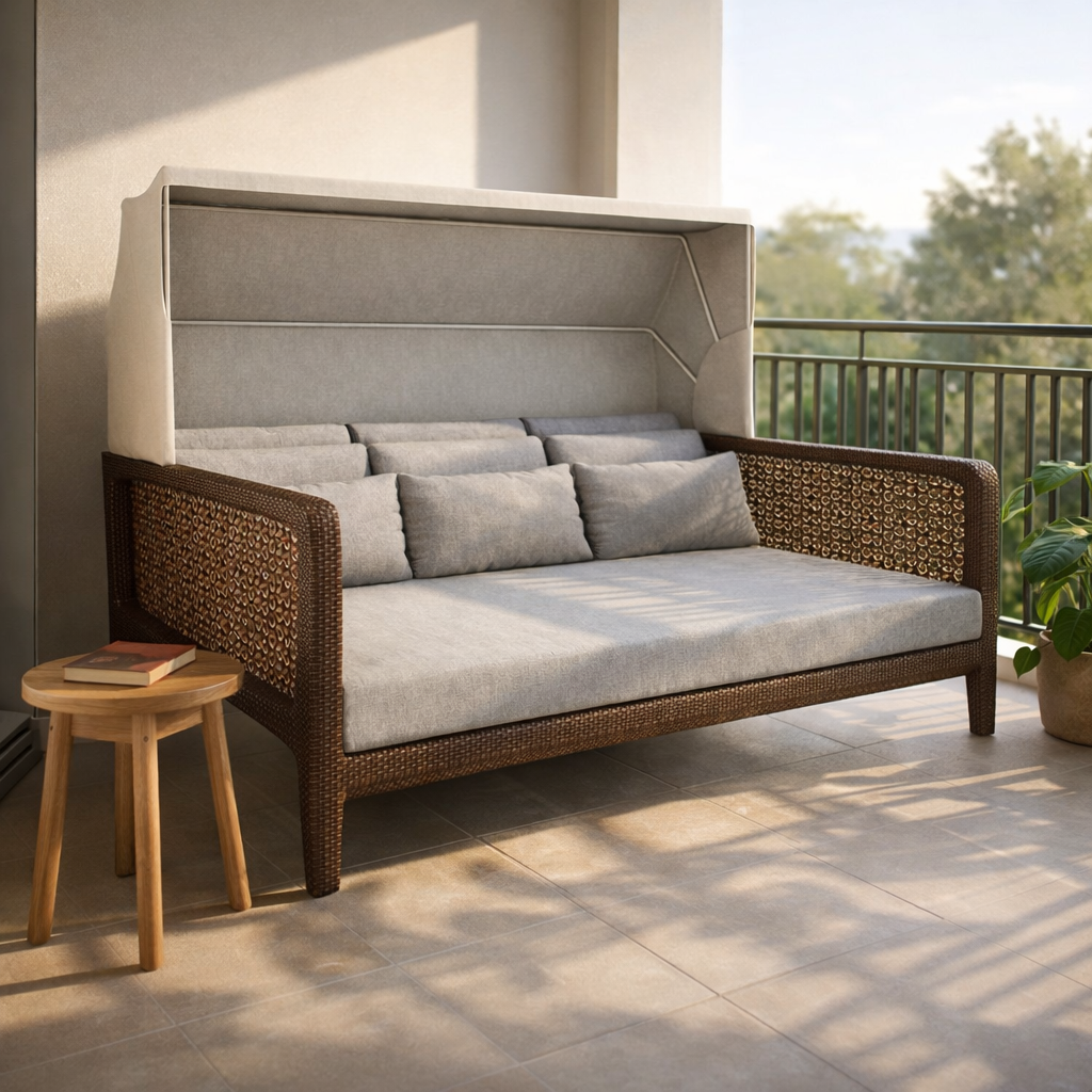 BED SOFA WITH CUSHION (AHO/030/016)