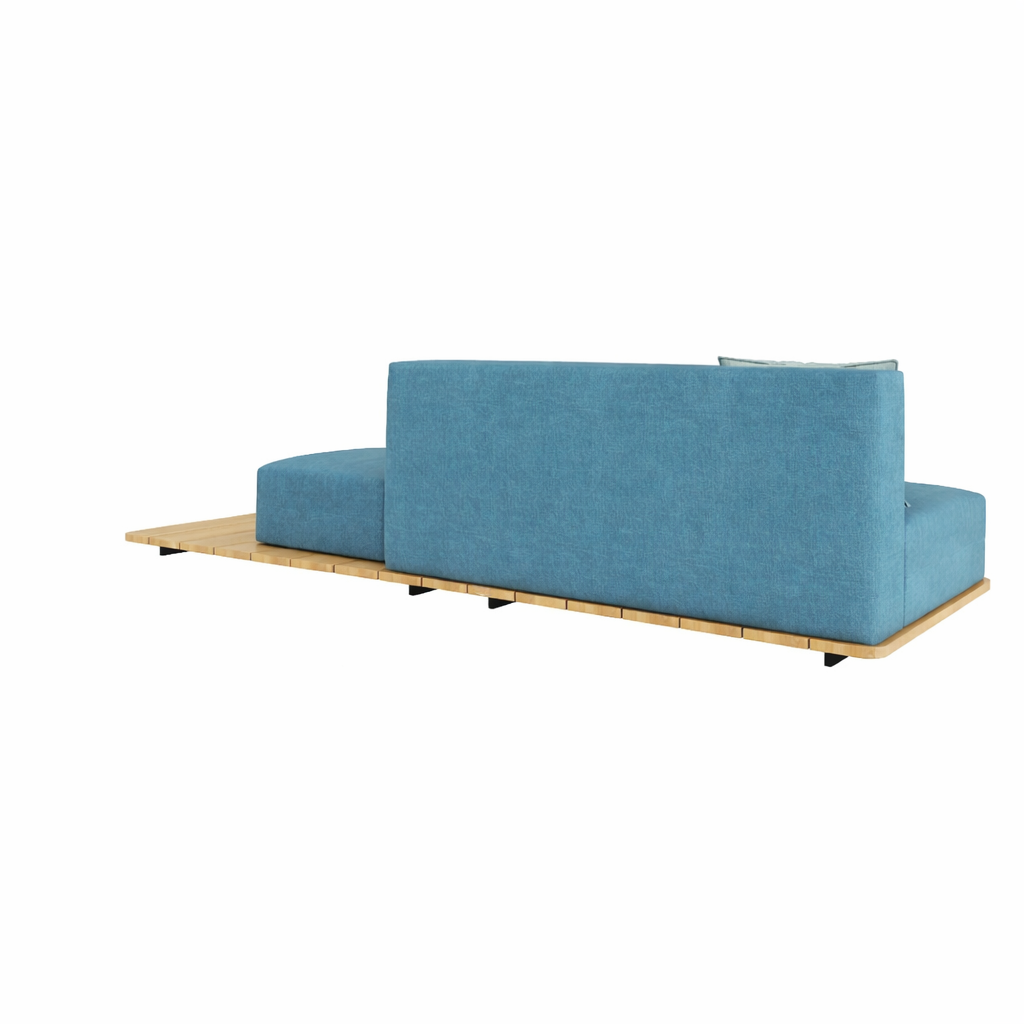 BASE DOUBLE SEAT AND BACK SINGLE SEAT RIGHT WITH CUSHION AHO 013 032