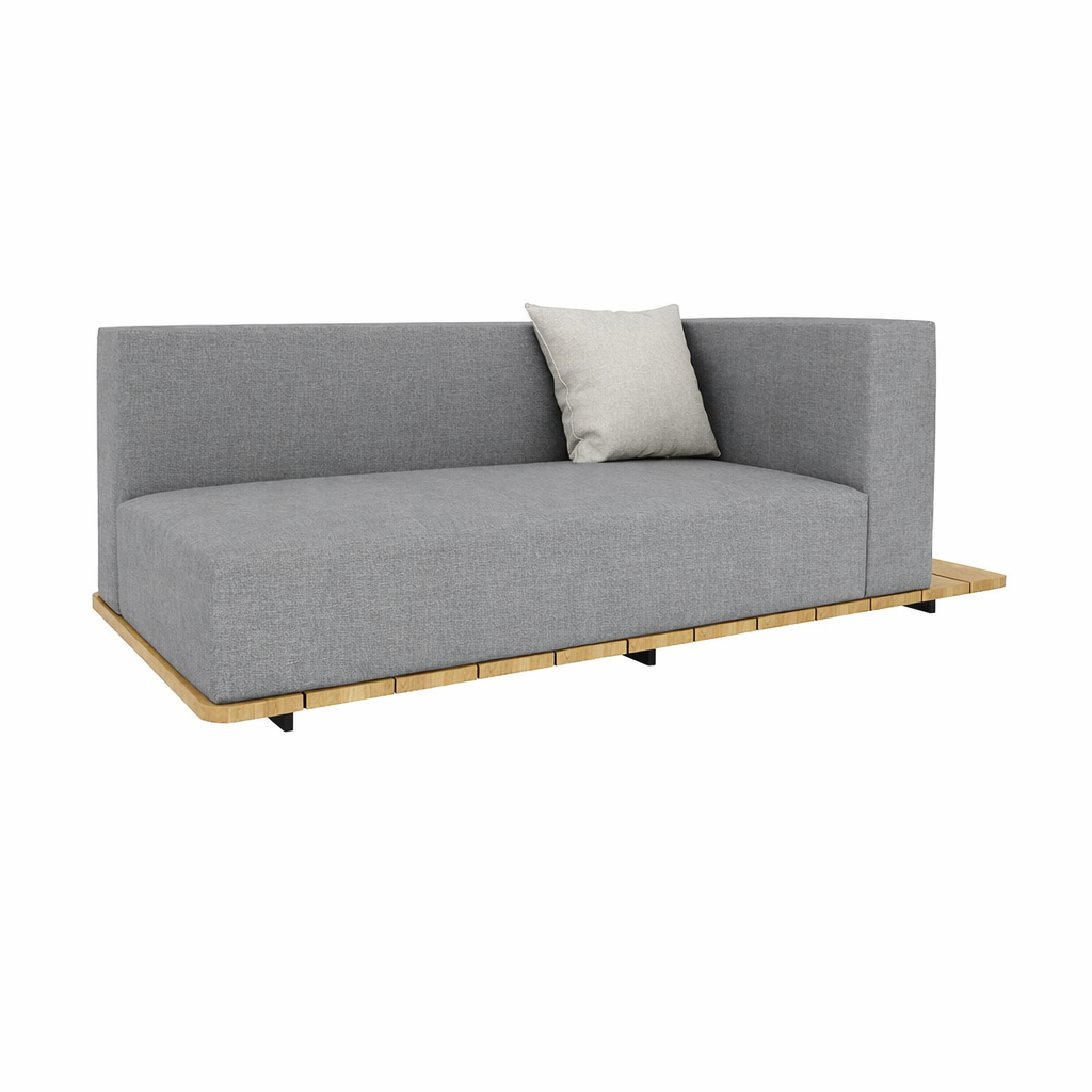 BASE + DOUBLE SEAT + DOUBLE BACK + LEFT ARM TO THE RIGHT WITH CUSHION (AHO/013/015)