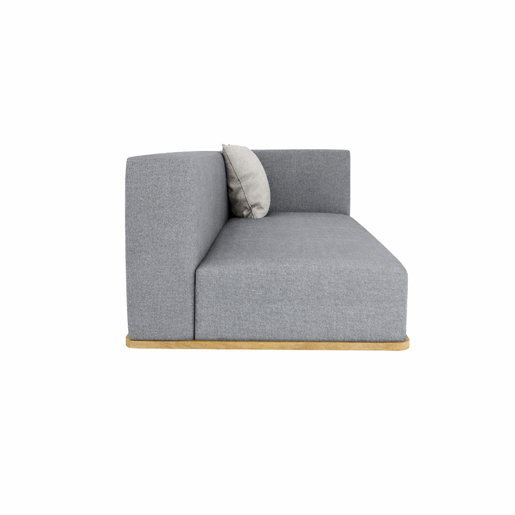 BASE + DOUBLE SEAT + DOUBLE BACK + LEFT ARM TO THE RIGHT WITH CUSHION (AHO/013/015)