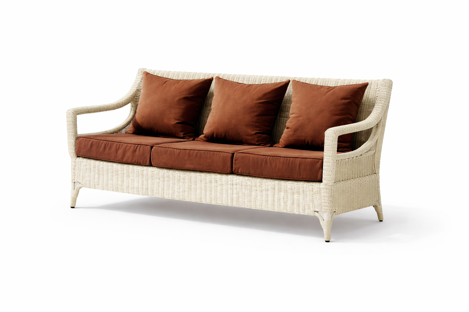 DOUBLE SEATER SOFA WITH CUSHIONS (AHOL/149/002)