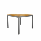 DINING TABLE WITH TEAK WOOD TOP (AHO/043/003)