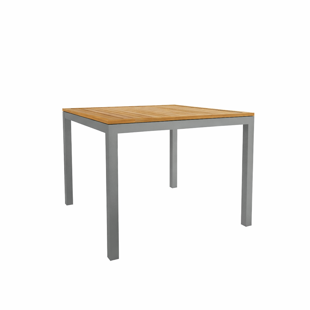 DINING TABLE WITH TEAK WOOD TOP (AHO/043/003)
