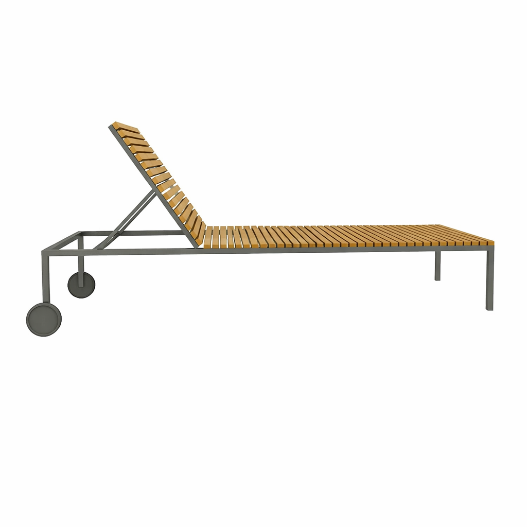 SUNLOUNGER WITH CUSHION (AHO/045/023)