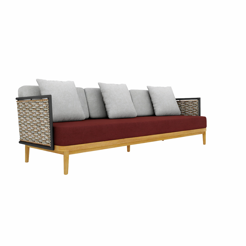 THREE SEATER SOFA WITH CUSHION (AHO/029/004)