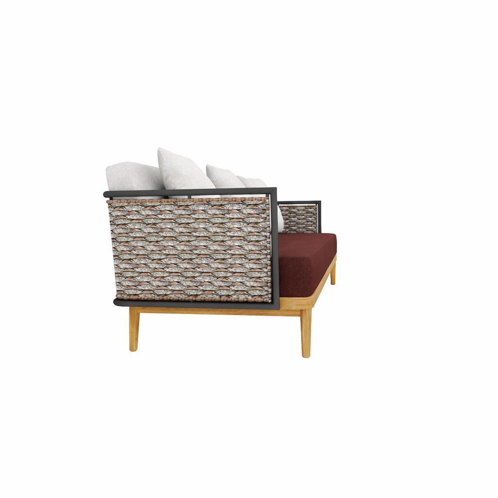 THREE SEATER SOFA WITH CUSHION (AHO/029/004)