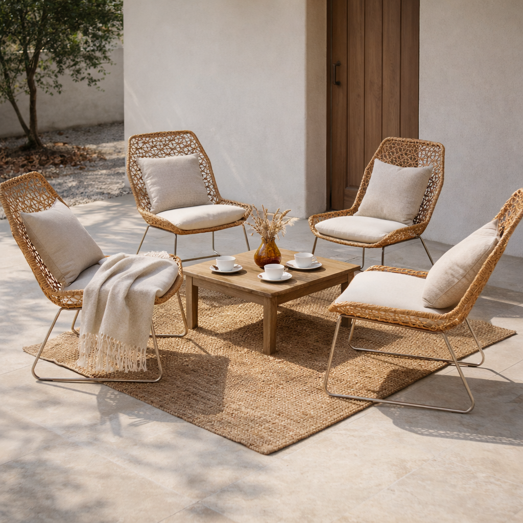 LOUNGE CHAIR WITH CUSHION (AHOD/203/001)