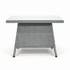 DINING TABLE WITH GLASS TOP (AHOD/124/002)