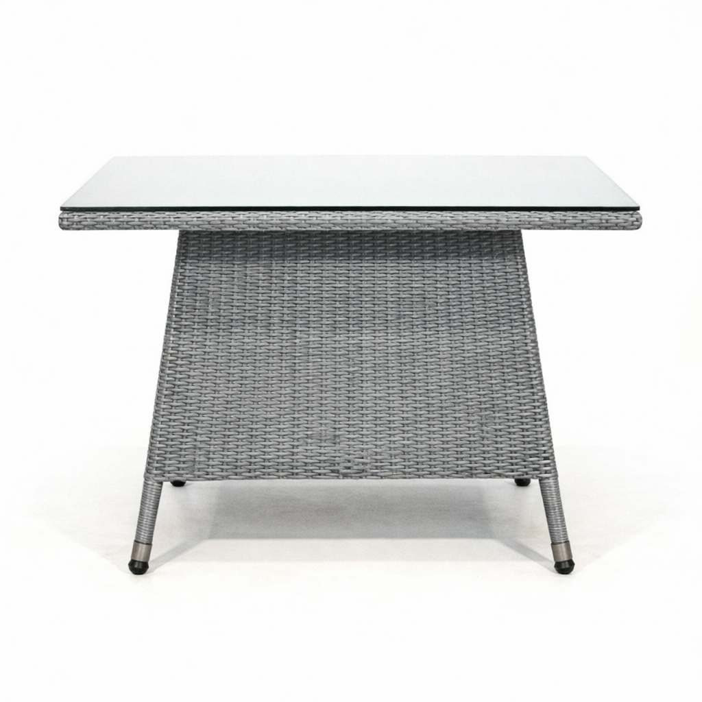 DINING TABLE WITH GLASS TOP (AHOD/124/002)