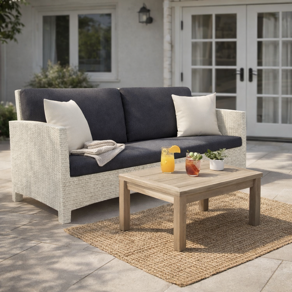 THREE SEATER SOFA WITH CUSHION (AHO/002/003)