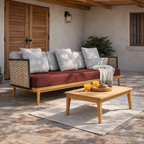 THREE SEATER SOFA WITH CUSHION (AHO/029/004)