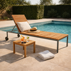 SUNLOUNGER WITH CUSHION (AHO/045/023)