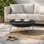 TEA TABLE WITH GLASS TOP (AHOD/203/003)