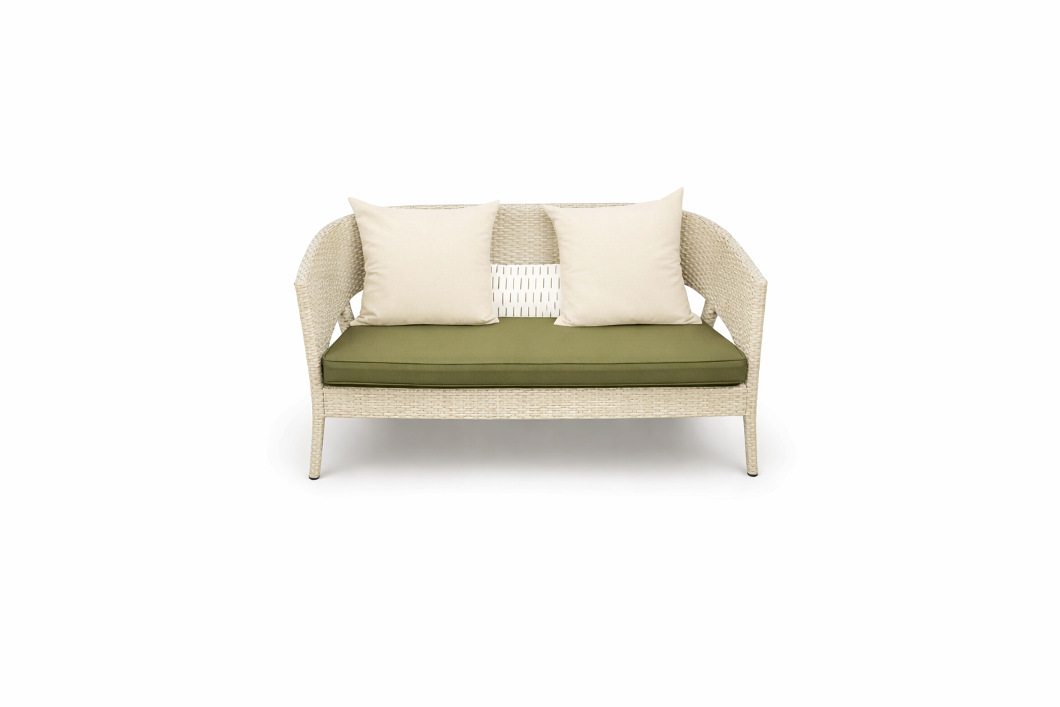 DOUBLE SEATER SOFA WITH CUSHION (AHOL/605/002)