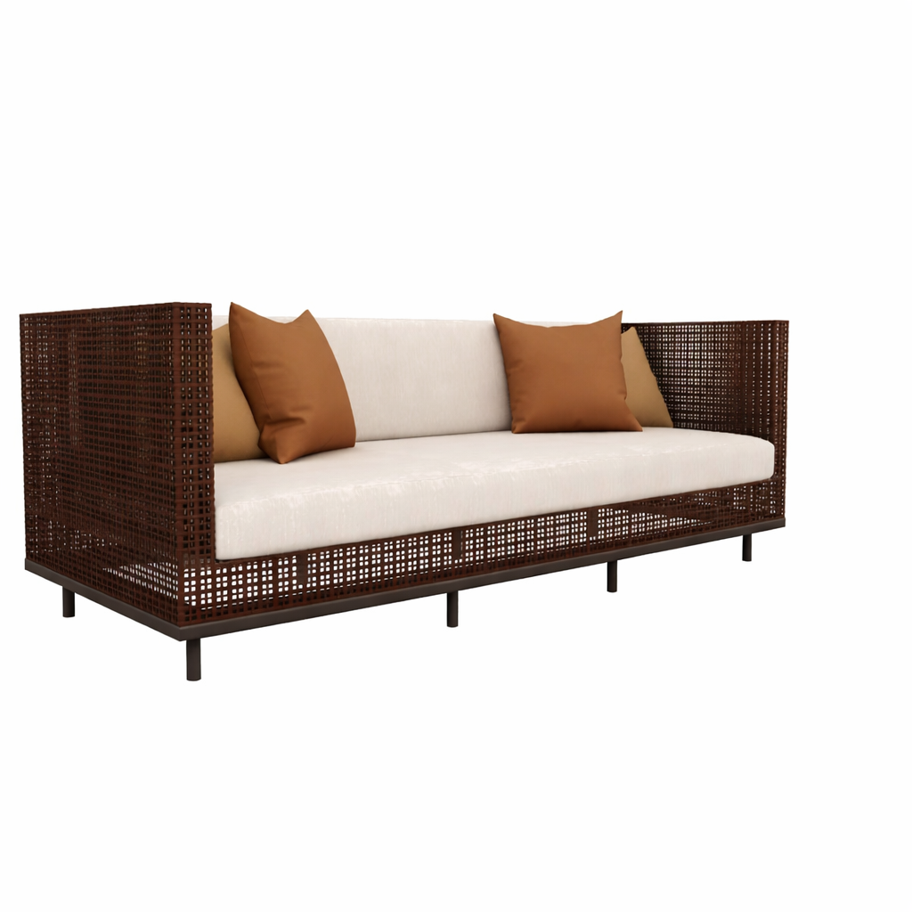 THREE SEATER SOFA WITH CUSHION (AHO/003/007)