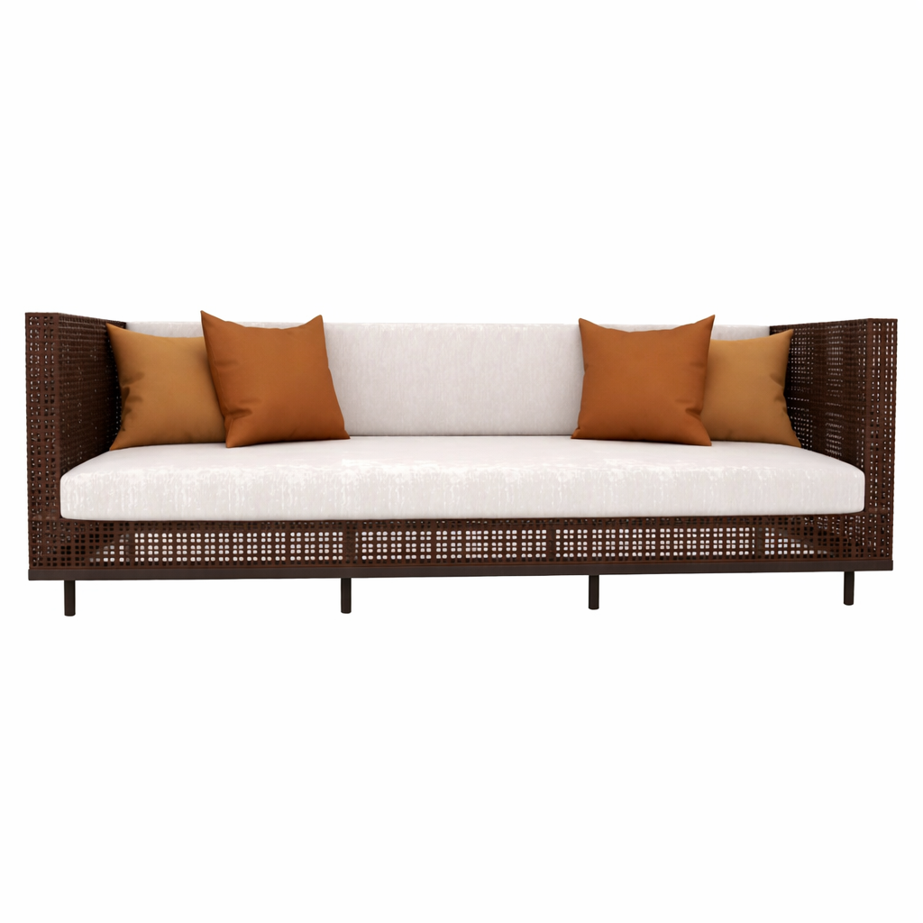 THREE SEATER SOFA WITH CUSHION (AHO/003/007)