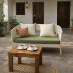 DOUBLE SEATER SOFA WITH CUSHION (AHOL/605/002)