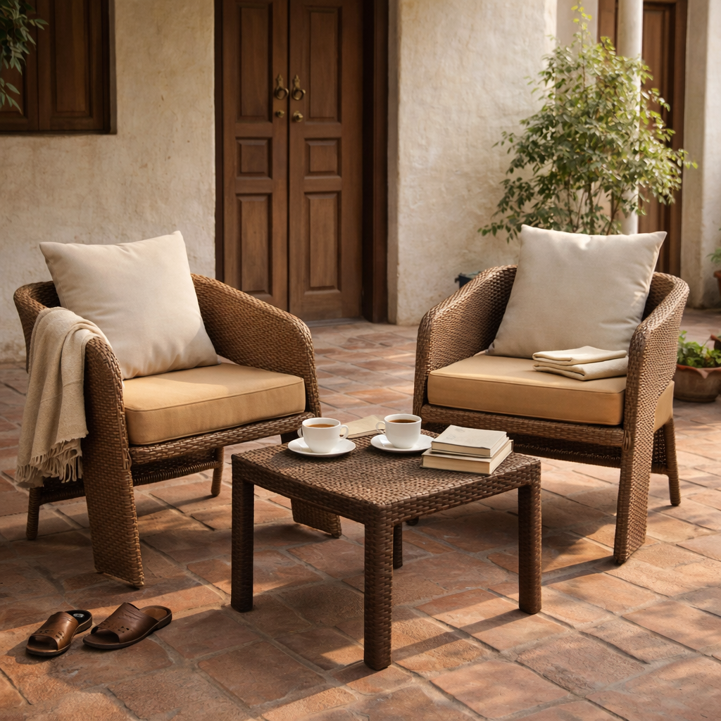SINGLE SEATER SOFA WITH CUSHIONS (AHOL/191/002)