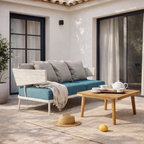 THREE SEATER SOFA WITH CUSHION (AHO/015/006)