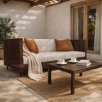 THREE SEATER SOFA WITH CUSHION (AHO/003/007)