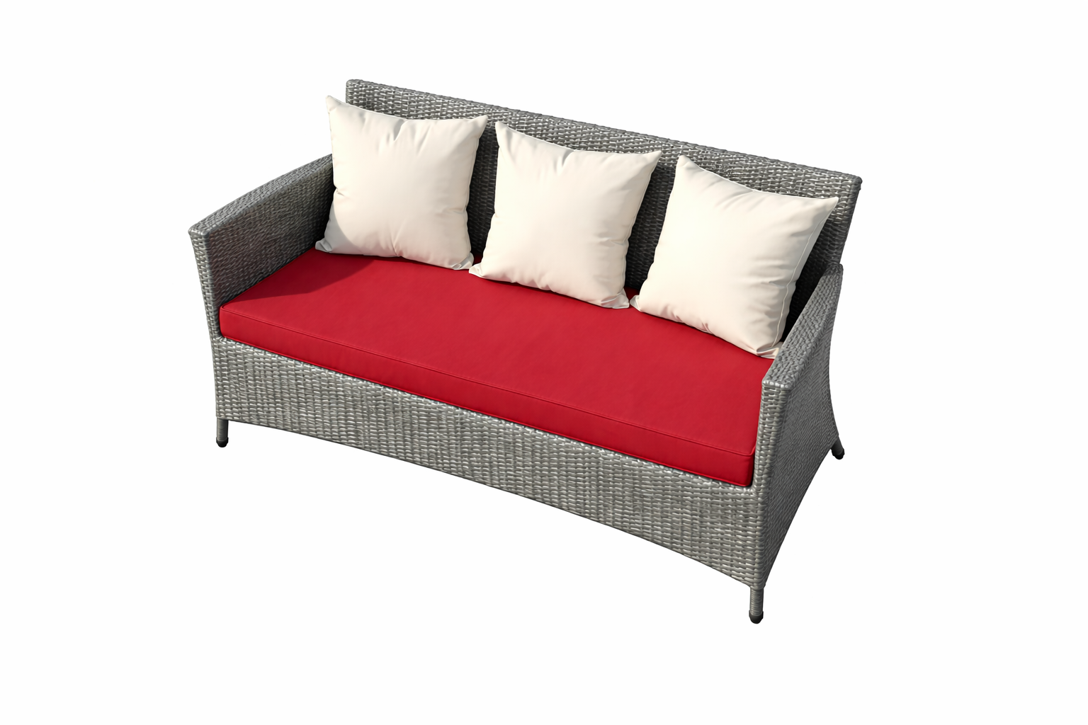 THREE SEATER SOFA WITH CUSHION (AHOL/107/001)