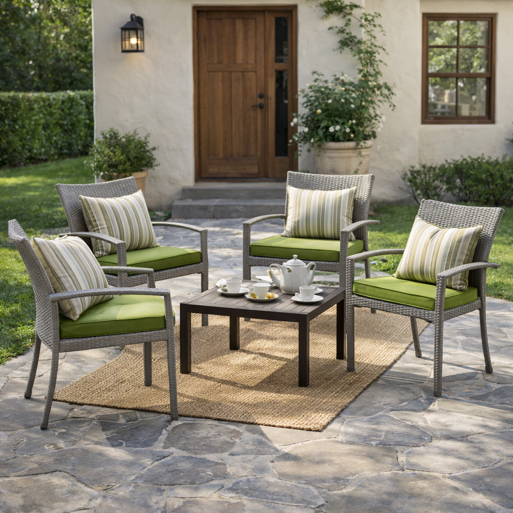 DINING ARMCHAIR (STACKABLE) WITH CUSHION (AHOD/137/001)