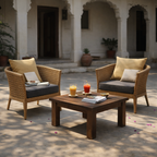 SINGLE SEATER SOFA WITH CUSHION (AHOL/184/003)