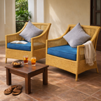 SINGLE SEATER SOFA WITH CUSHIONS (AHOL/412/003)