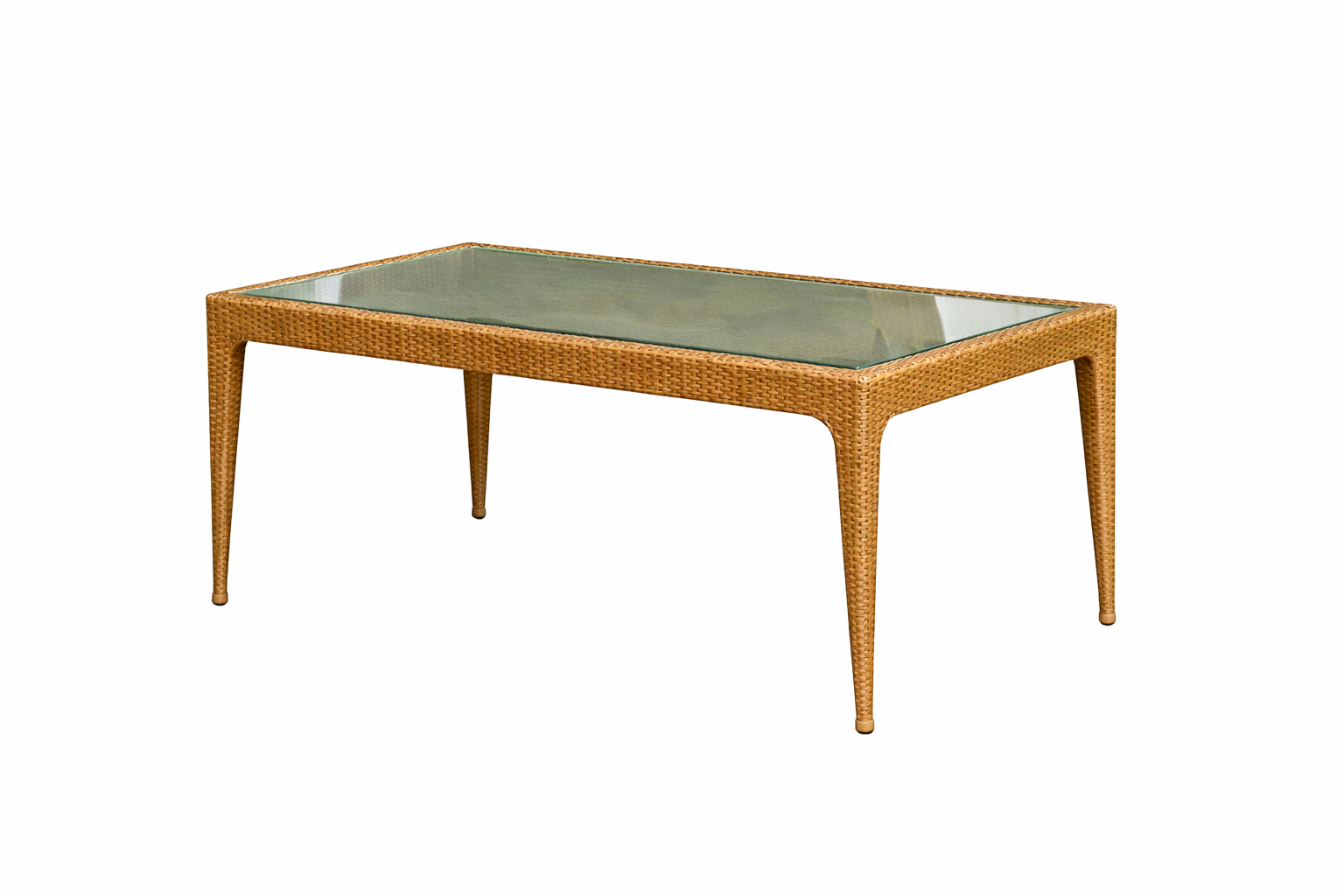 DINING TABLE WITH GLASS TOP (AHOD/145/002)