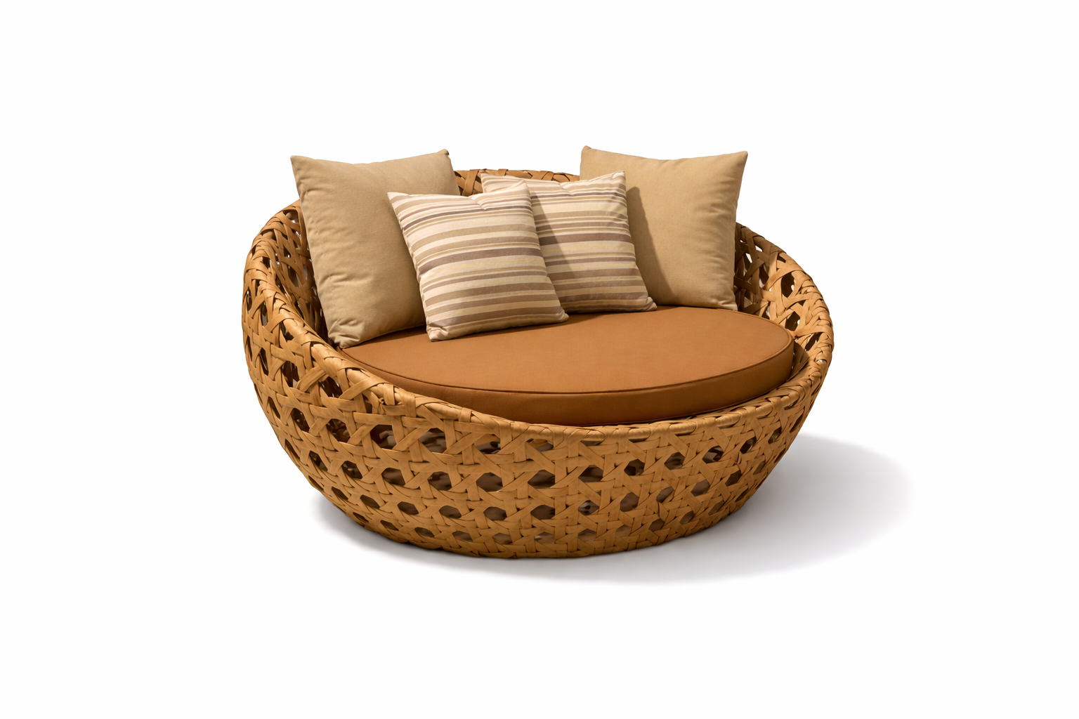 DOUBLE SEATER SOFA WITH CUSHION (AHOL/186/001)