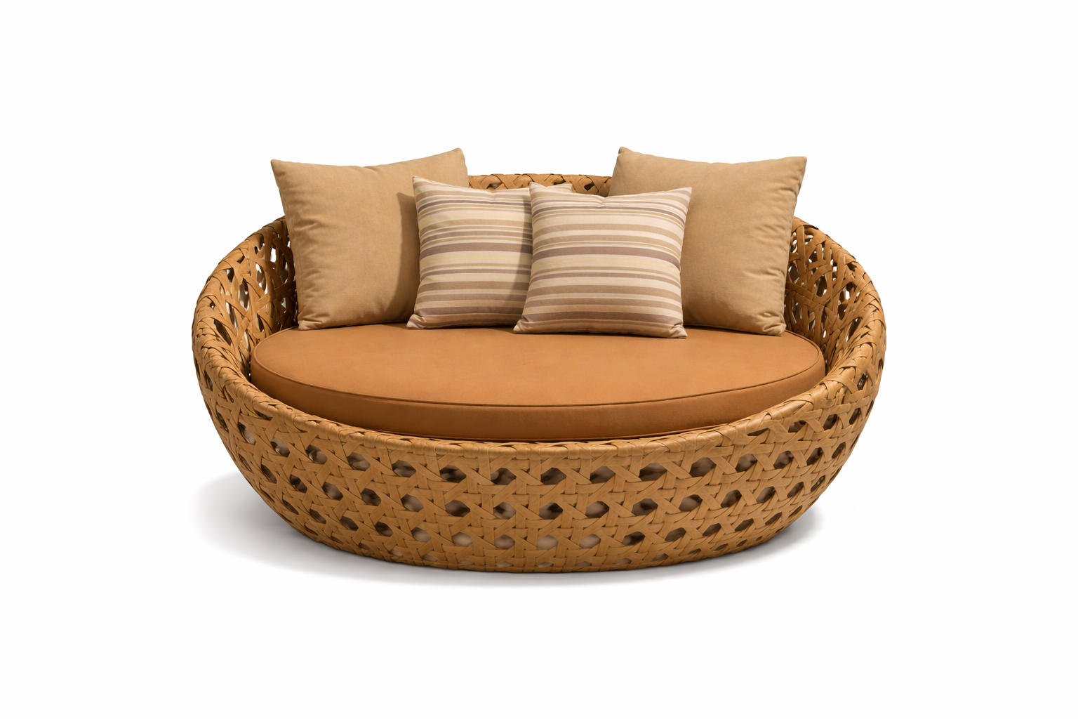 DOUBLE SEATER SOFA WITH CUSHION (AHOL/186/001)