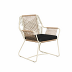 OUTDOOR DINING ARM CHAIR WITH CUSHION (AHO/076/001)