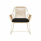 OUTDOOR DINING ARM CHAIR WITH CUSHION (AHO/076/001)