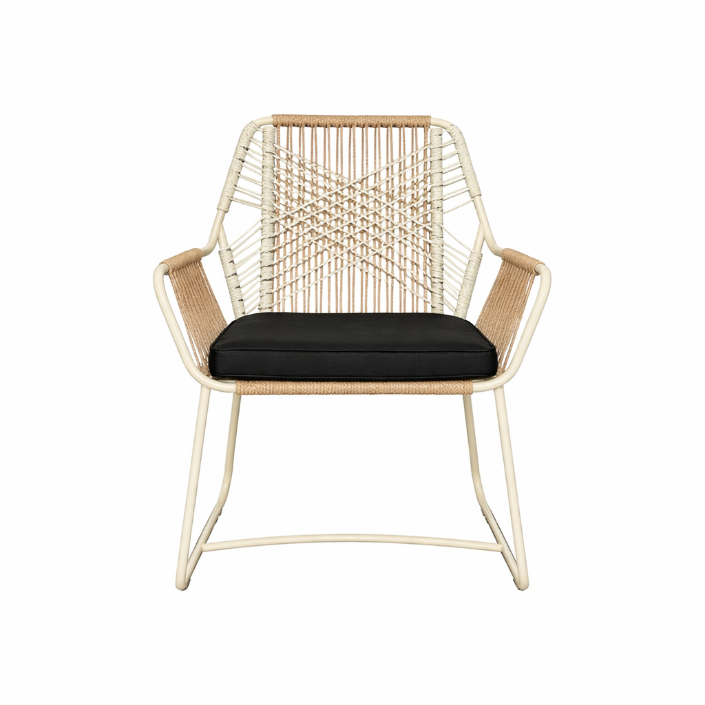OUTDOOR DINING ARM CHAIR WITH CUSHION (AHO/076/001)
