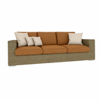 THREE SEATER SOFA WITH CUSHION (AHO/022/009)