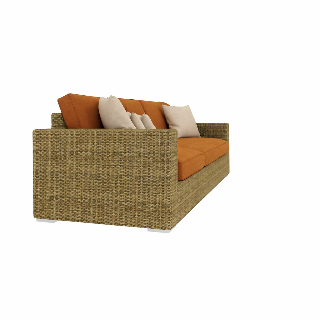 THREE SEATER SOFA WITH CUSHION (AHO/022/009)