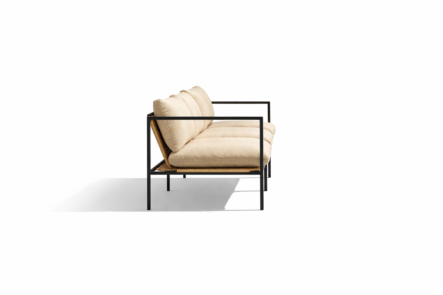 THREE SEATER SOFA WITH CUSHION (AHO/053/003)